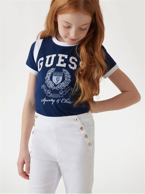 jeans bambina bianco GUESS | J5RB04WF7H0/G011